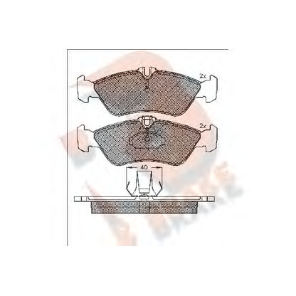 Foto Bremsbelagsatz, Scheibenbremse R BRAKE RB1103046