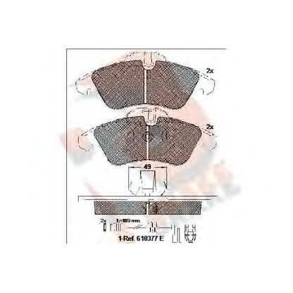 Foto Kit pastiglie freno, Freno a disco R BRAKE RB1104203