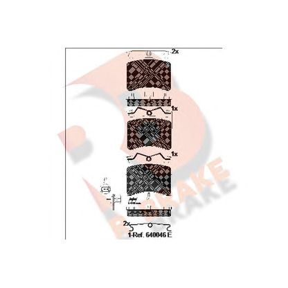 Foto Juego de pastillas de freno R BRAKE RB1321