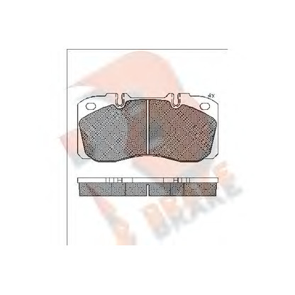 Photo Kit de plaquettes de frein, frein à disque R BRAKE RB1161