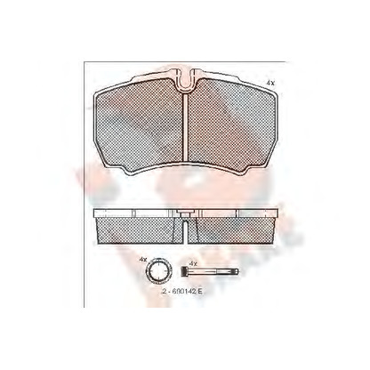 Foto Juego de pastillas de freno R BRAKE RB1640