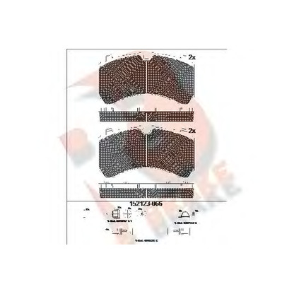 Foto Bremsbelagsatz, Scheibenbremse R BRAKE RB2123066