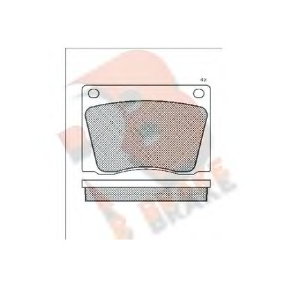 Photo Brake Pad Set, disc brake R BRAKE RB0009