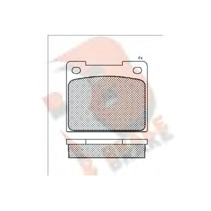 Photo Brake Pad Set, disc brake R BRAKE RB0033