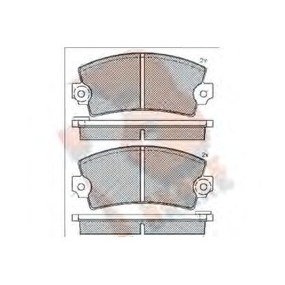 Foto Bremsbelagsatz, Scheibenbremse R BRAKE RB0101