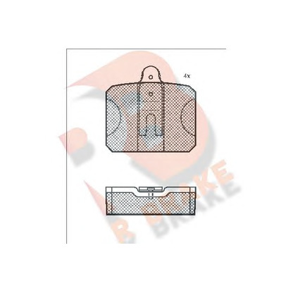 Foto Juego de pastillas de freno R BRAKE RB0114