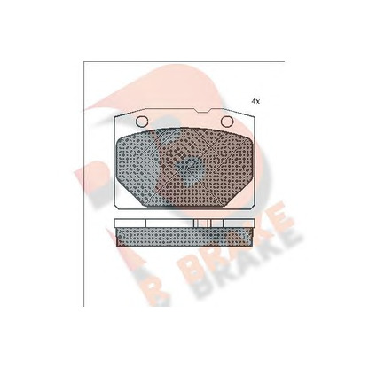 Photo Brake Pad Set, disc brake R BRAKE RB0155