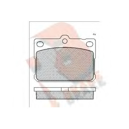 Фото Комплект тормозных колодок, дисковый тормоз R BRAKE RB0164