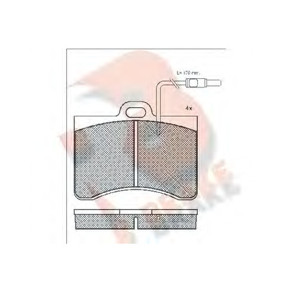 Zdjęcie Zestaw klocków hamulcowych, hamulce tarczowe R BRAKE RB0175