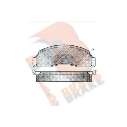 Photo Brake Pad Set, disc brake R BRAKE RB0183