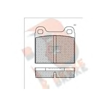 Фото Комплект тормозных колодок, дисковый тормоз R BRAKE RB0221