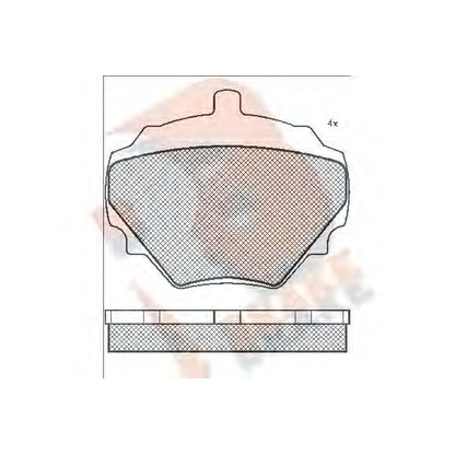 Photo Kit de plaquettes de frein, frein à disque R BRAKE RB0231