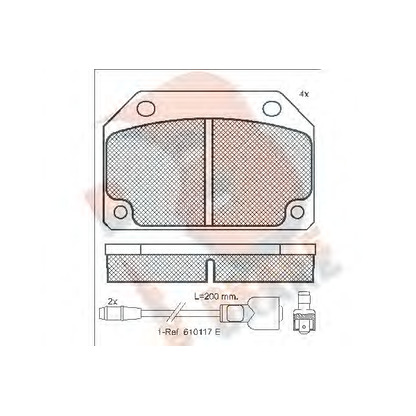 Foto Bremsbelagsatz, Scheibenbremse R BRAKE RB0246