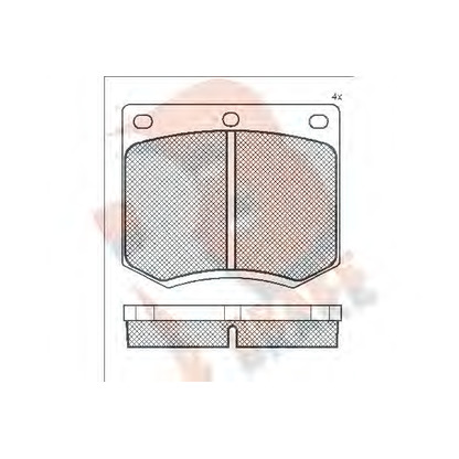 Foto Juego de pastillas de freno R BRAKE RB0255