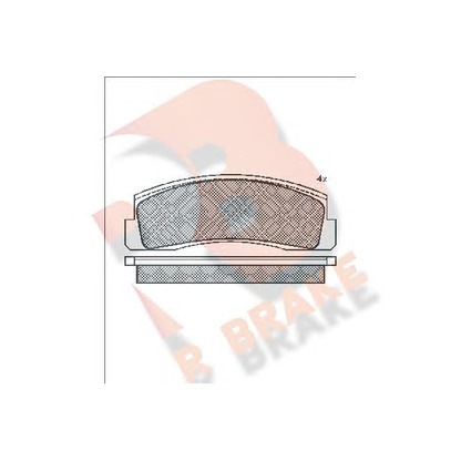 Фото Комплект тормозных колодок, дисковый тормоз R BRAKE RB0269