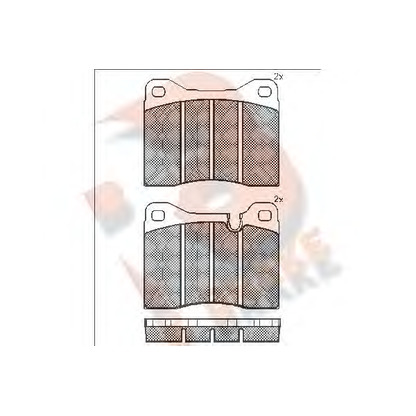 Foto Bremsbelagsatz, Scheibenbremse R BRAKE RB0304