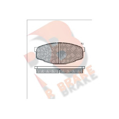 Zdjęcie Zestaw klocków hamulcowych, hamulce tarczowe R BRAKE RB0353