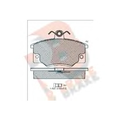 Foto Kit pastiglie freno, Freno a disco R BRAKE RB0397