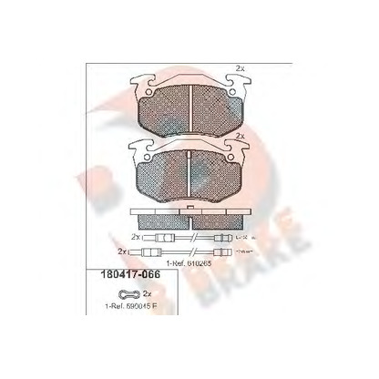 Foto Bremsbelagsatz, Scheibenbremse R BRAKE RB0417