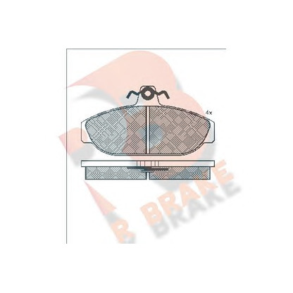 Photo Kit de plaquettes de frein, frein à disque R BRAKE RB0464