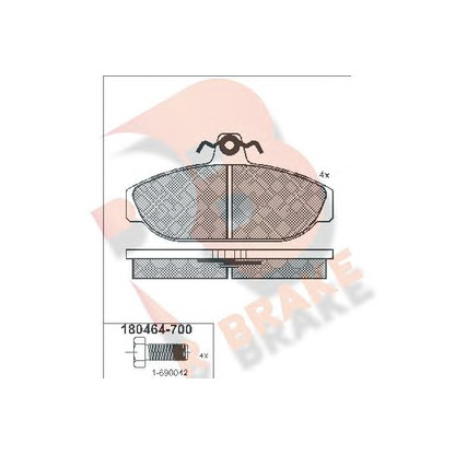 Foto Bremsbelagsatz, Scheibenbremse R BRAKE RB0464700