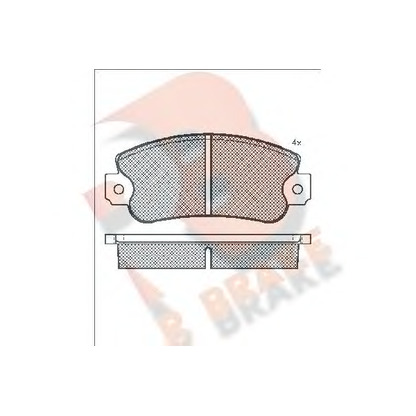 Photo Kit de plaquettes de frein, frein à disque R BRAKE RB0474