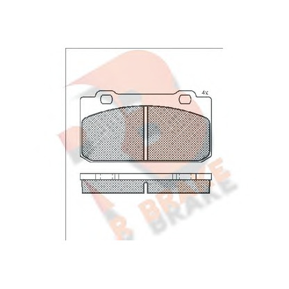 Photo Brake Pad Set, disc brake R BRAKE RB0477