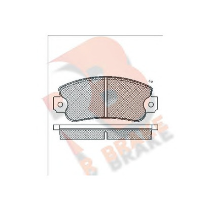 Photo Kit de plaquettes de frein, frein à disque R BRAKE RB0496