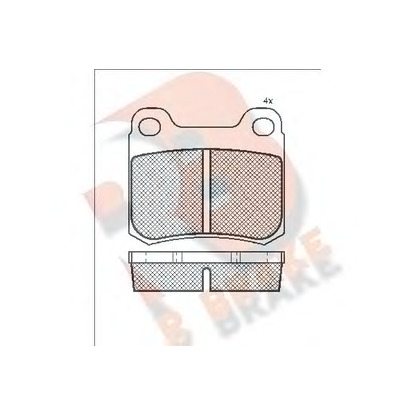 Photo Brake Pad Set, disc brake R BRAKE RB0517