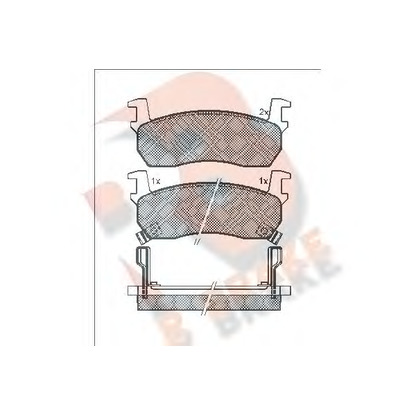 Фото Комплект тормозных колодок, дисковый тормоз R BRAKE RB0530