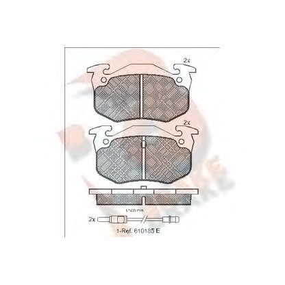 Zdjęcie Zestaw klocków hamulcowych, hamulce tarczowe R BRAKE RB0535