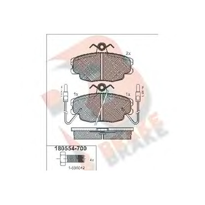 Foto Juego de pastillas de freno R BRAKE RB0554700