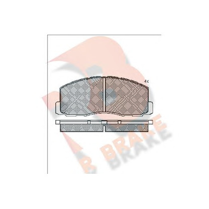 Photo Brake Pad Set, disc brake R BRAKE RB0602