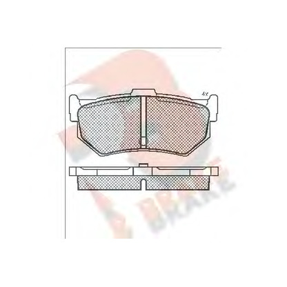 Photo Brake Pad Set, disc brake R BRAKE RB0607