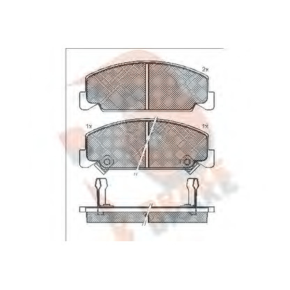 Photo Brake Pad Set, disc brake R BRAKE RB0609