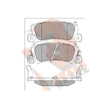 Foto Bremsbelagsatz, Scheibenbremse R BRAKE RB0612071