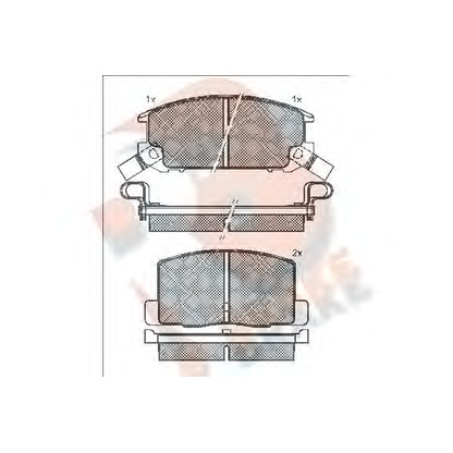 Foto Bremsbelagsatz, Scheibenbremse R BRAKE RB0656