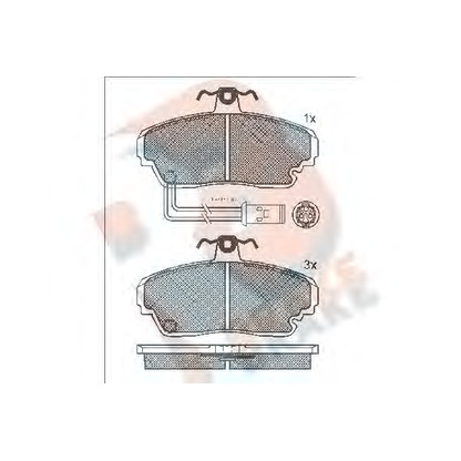 Foto Bremsbelagsatz, Scheibenbremse R BRAKE RB0678