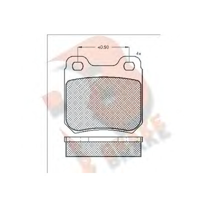 Foto Bremsbelagsatz, Scheibenbremse R BRAKE RB0693