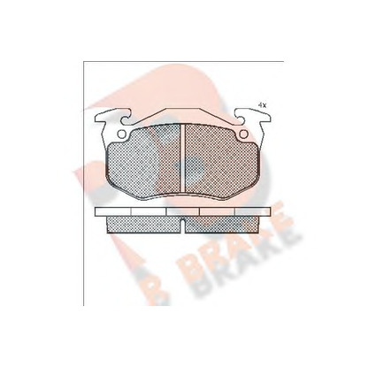 Photo Brake Pad Set, disc brake R BRAKE RB0723204