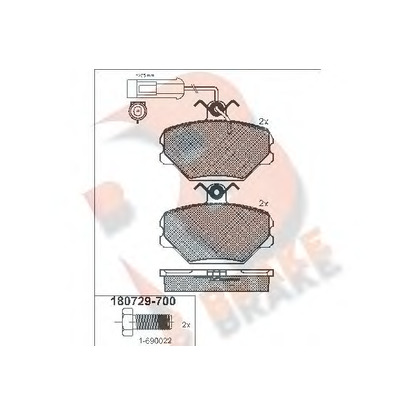 Foto Juego de pastillas de freno R BRAKE RB0729700