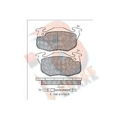 Photo Brake Pad Set, disc brake R BRAKE RB0746