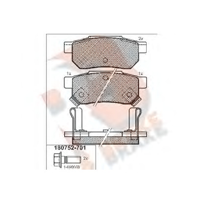 Foto Juego de pastillas de freno R BRAKE RB0752701