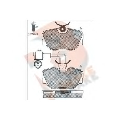 Foto Bremsbelagsatz, Scheibenbremse R BRAKE RB0766006