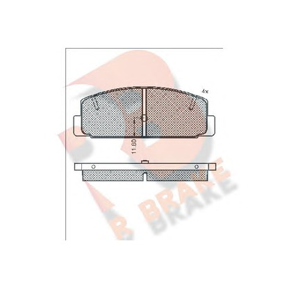 Foto Bremsbelagsatz, Scheibenbremse R BRAKE RB0785