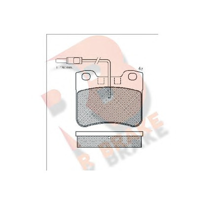 Фото Комплект тормозных колодок, дисковый тормоз R BRAKE RB0788202