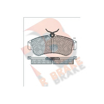 Foto Kit pastiglie freno, Freno a disco R BRAKE RB0803