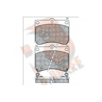 Фото Комплект тормозных колодок, дисковый тормоз R BRAKE RB0879