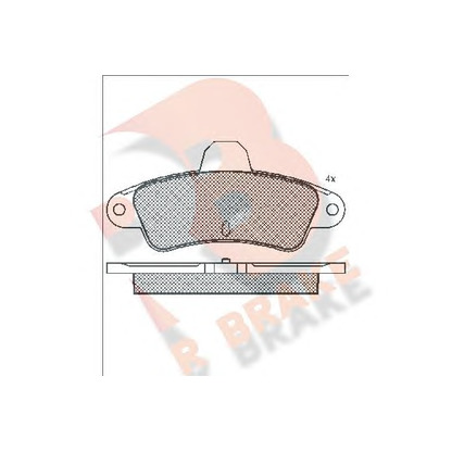 Photo Kit de plaquettes de frein, frein à disque R BRAKE RB0918