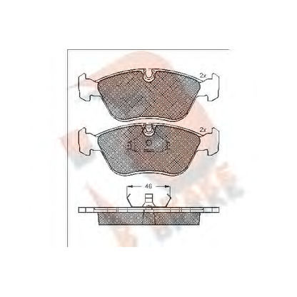 Photo Brake Pad Set, disc brake R BRAKE RB0934